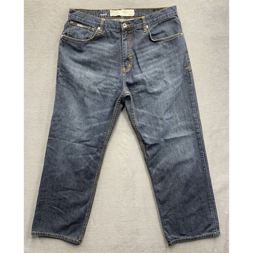 RocaWear Authentic Denim Jeans Men's 1999 Loose Fit Dark Blue Size 36X30 Y2K - Picture 4 of 16